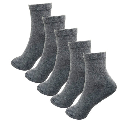 2/5 Pairs Men Women Cotton Socks Pure Color High Quality Soft Breathable Grey Black Business Casual Men winter socks Large Size.