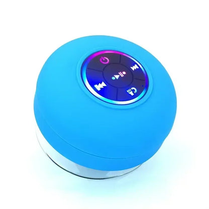 Waterproof Handsfree With Suction Cup Mic Loudspeaker Bluetooth Speaker Mini Shower Subwoofer For Bathroom Pool Beach Car Phone.