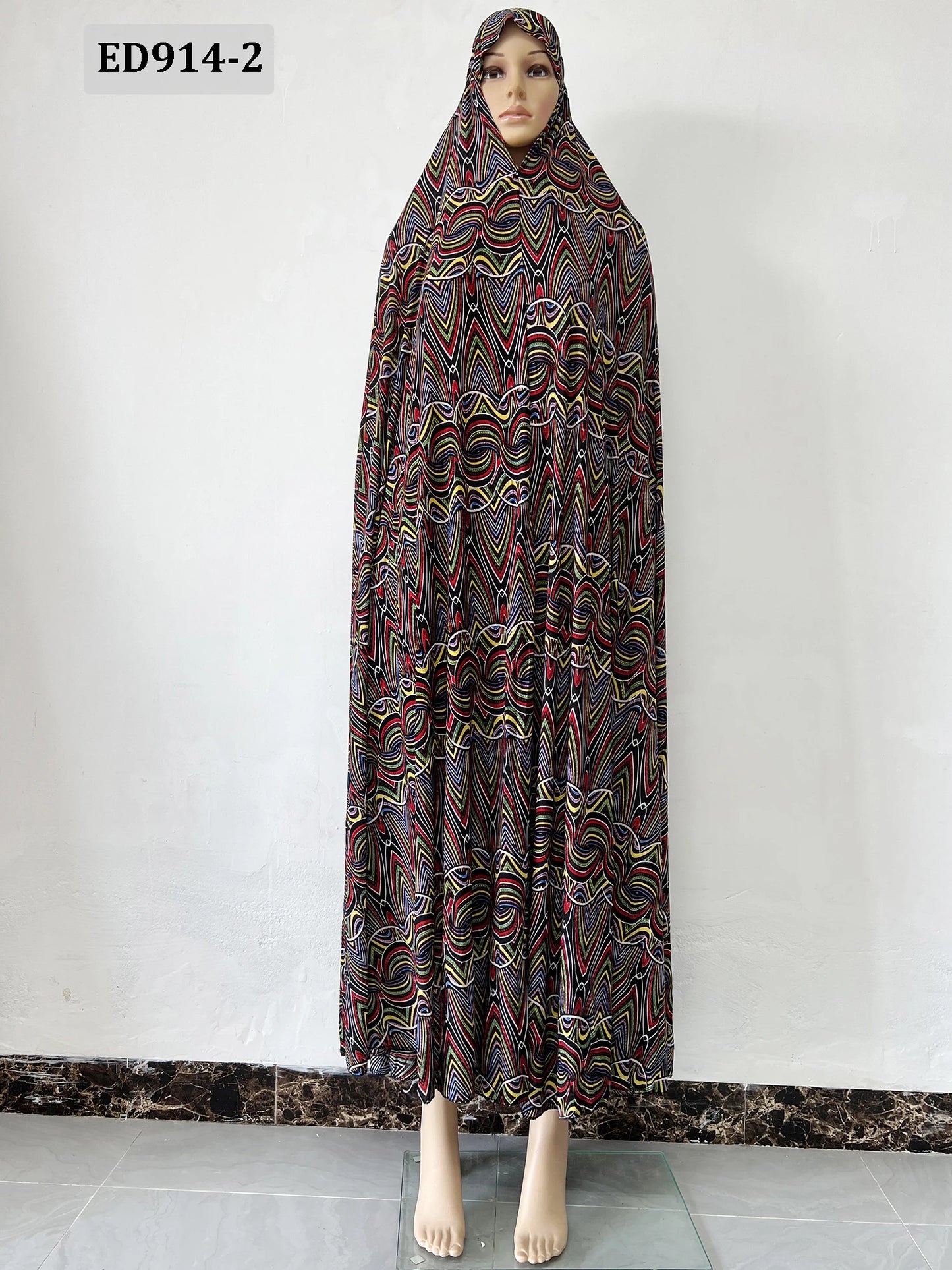 6XL  Muslim Womens Hooded Abaya African Sleeveless Prayer Garment Kaftan Dress With Hijab Floral Dubai Saudi Robe Ramadan.