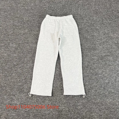 Pepe Studio Fleece-Lined Elastic Waist Jogger Pants Winter Warm Soft Loose Fit Sweatpants with Drawstring for Women Men