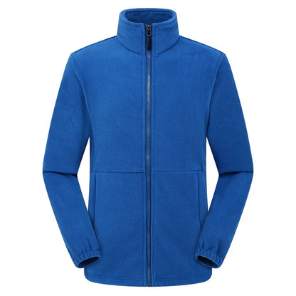 Soft Polar Fleece Jacket with Pockets Lightweight Outdoor Recreation Full Zip Coat