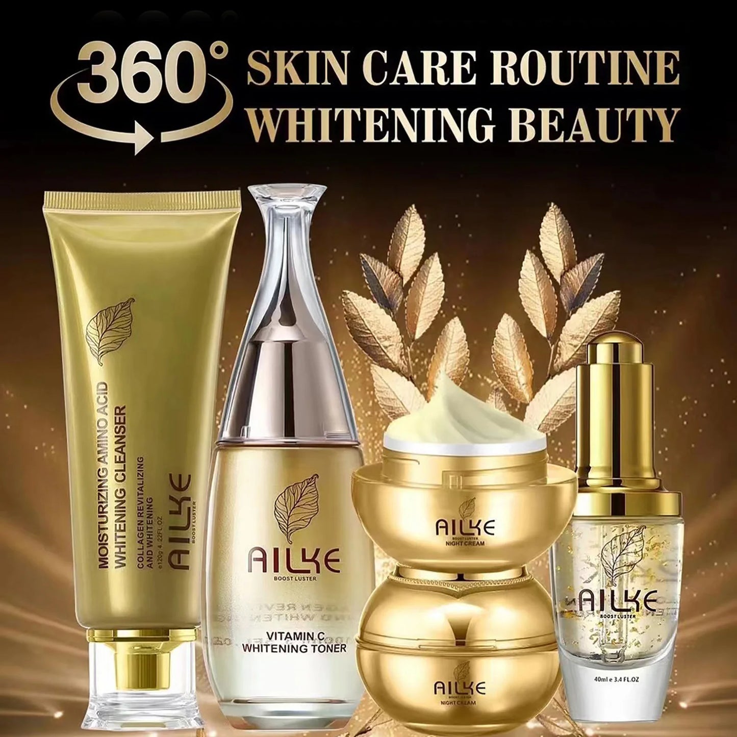 AILKE cosmetics facial skin care sets moisturizing whitening sleeping women beauty wrinkle cream face products female Wholesale.