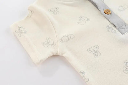 Kiddiezoom 3-teiliges Sommermode-Cartoon-Body für Jungen und Mädchen, weiche Onesies für Neugeborene.