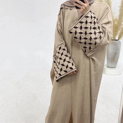Open Muslim Kimono Abaya Dubai Elegant Kaftan Modest Dress Abayas For Women Islam Caftan Marocain Robe Arabe Femme Musulmane.