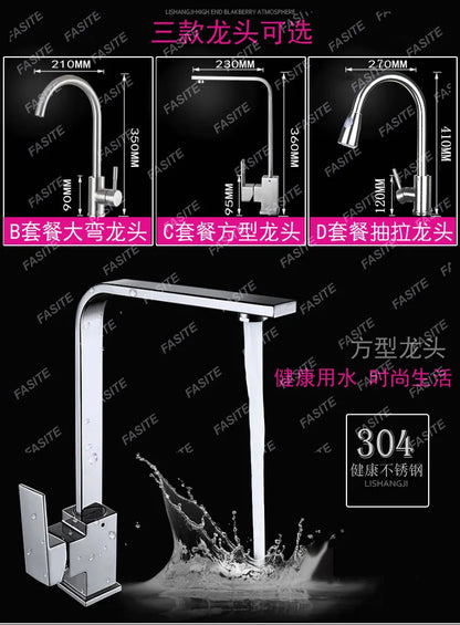 Stainless steel  double sink, kitchen , vegetable basin, thickened countertop and undercounter basin, double basin, dishwasher