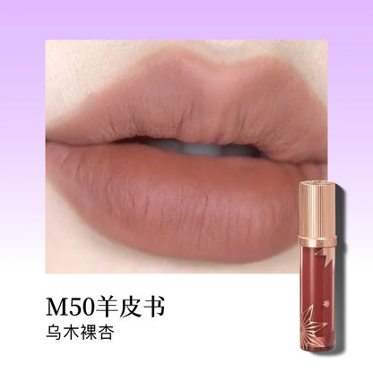 Girlcult Matte Nude Lipstick Velvet Cosmetic Long Lasting Waterproof Non-Stick Cup Lip Glaze Lip Makeup Gift for Girls and Women