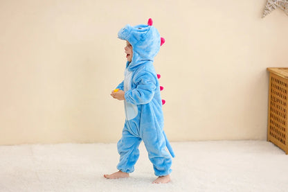 MICHLEY Winter Baby Strampler Mit Kapuze Flanell Cosplay Kleinkind Infant Kleidung Insgesamt Bodys Overall Kostüm Für Kinder Mädchen Junge