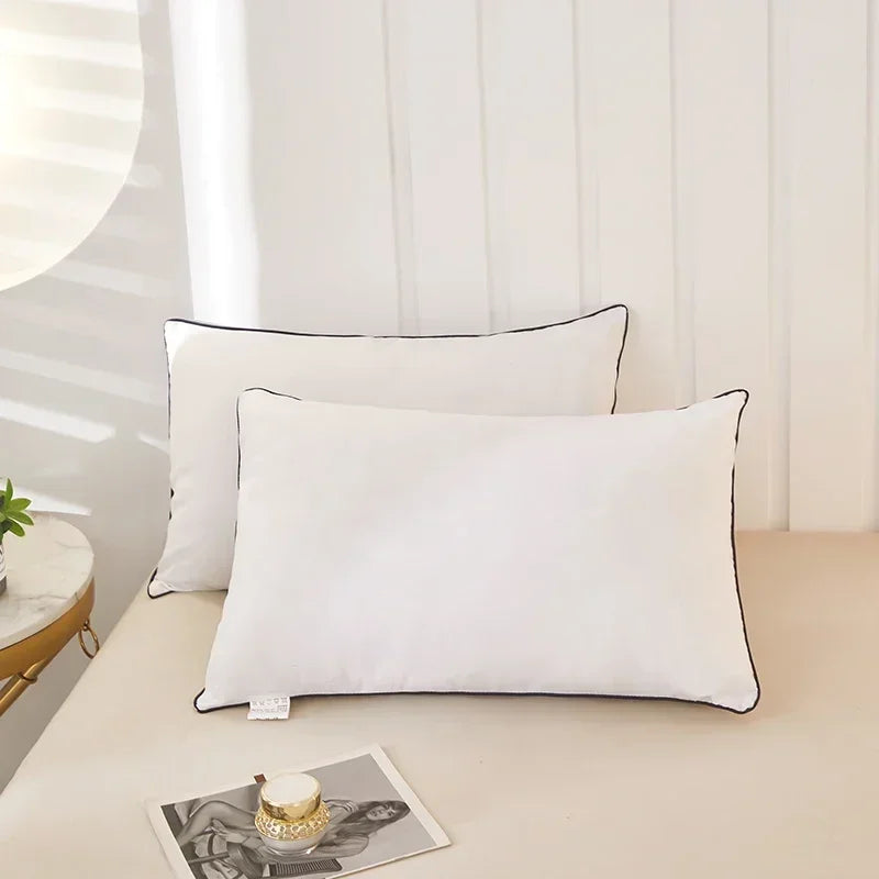 1pc White Pillow Core Home Bed Long Pillows подушки Washable Pillow Skin-friendly Neck Cushion almohadas para dormir.