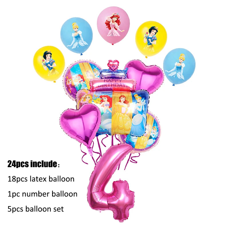 Disney Prinzessin Geburtstag Party Dekorationen Mädchen Kind Deco Disney Prinzessin Geburtstag Teller Servietten Tassen Geschirr Liefert Setup