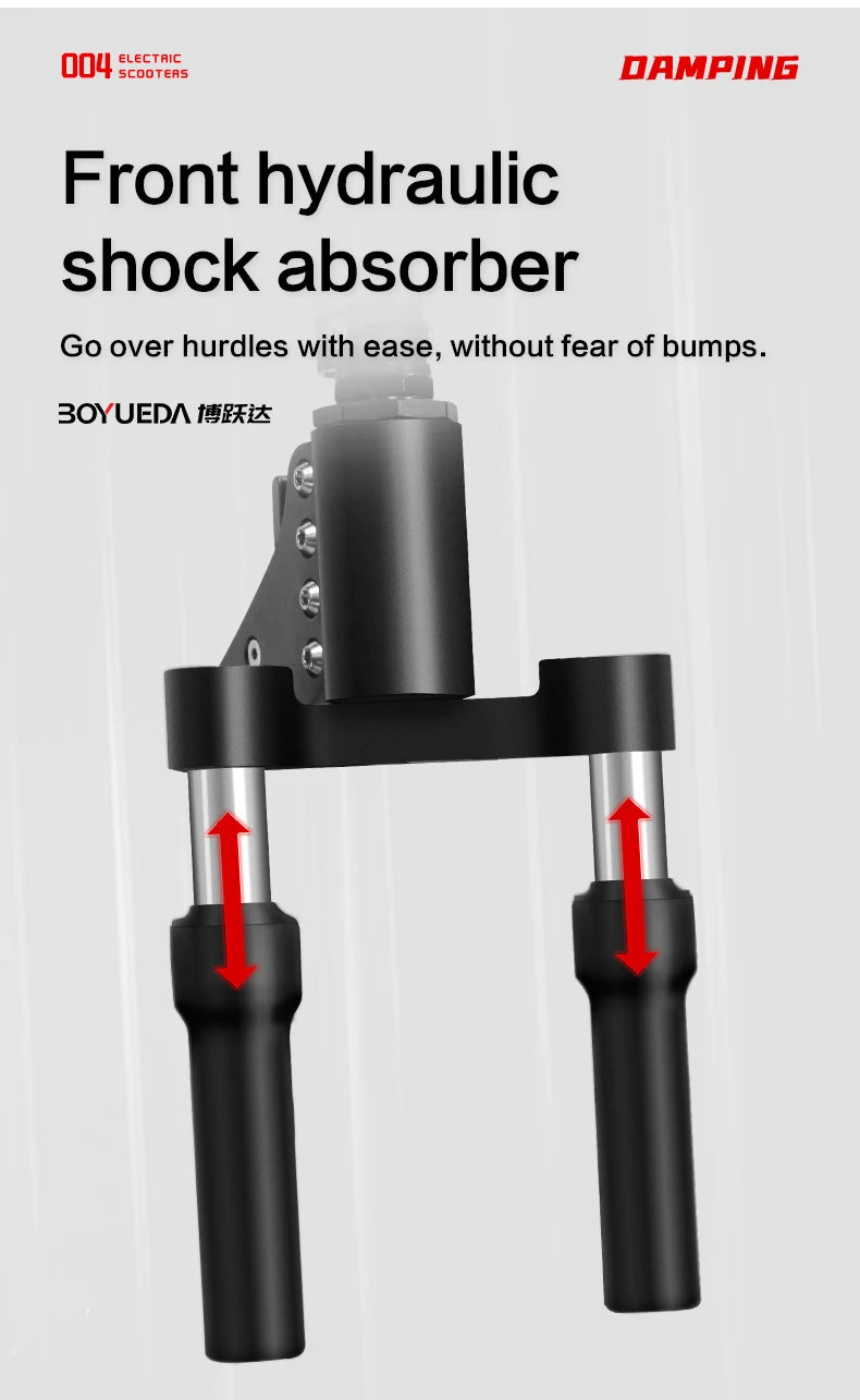 BOYUEDA Q7 PRO Adult EScooter 1600W*2 Dual Motor Foldable City E-Scooter 52V19AH 10” Tire Off-Road Electric Scooter.