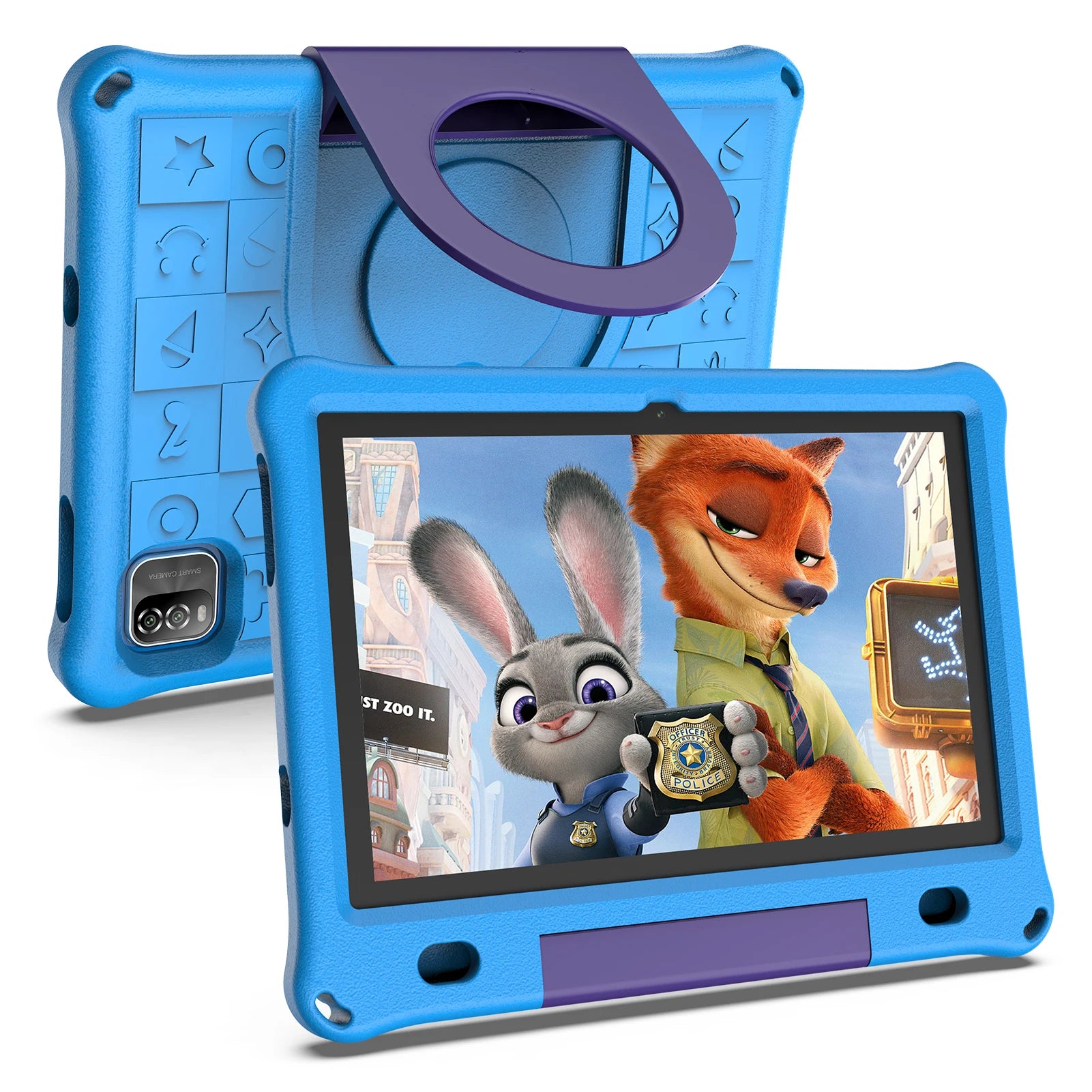 Pritom 10.1 Inch Kids Tablet Android 12 WIFI 6 Quad Core Processor 3GB RAM 64GB ROM YouTube with EVA Protective Case.