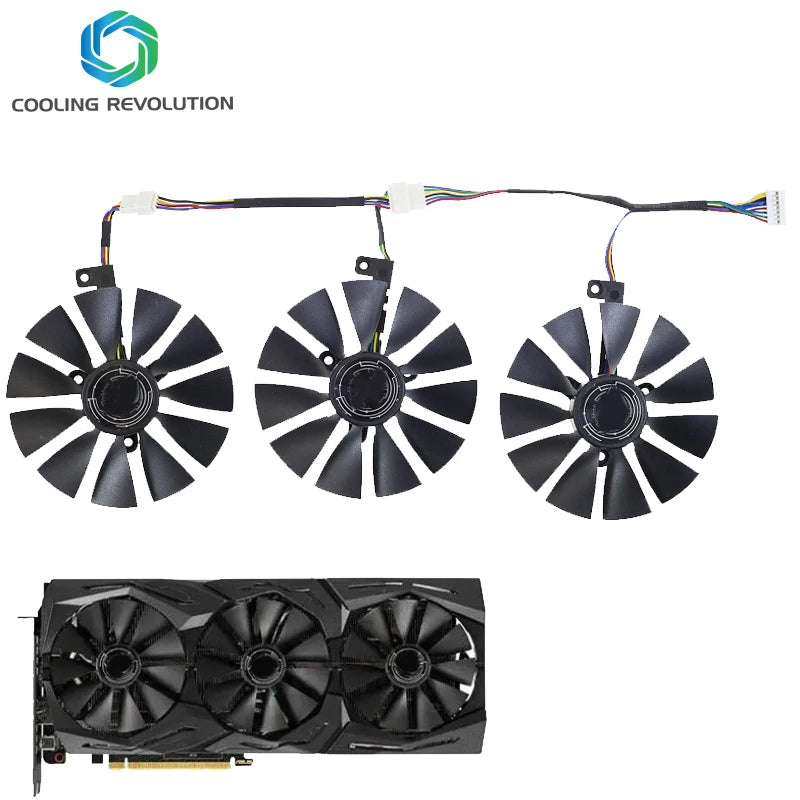 FDC10U12S9-C FDC10H12S9C size 87mm 3holes For ASUS ROG STRIX RTX 2070 O8G GAMING Graphic Card Cooling Fan.