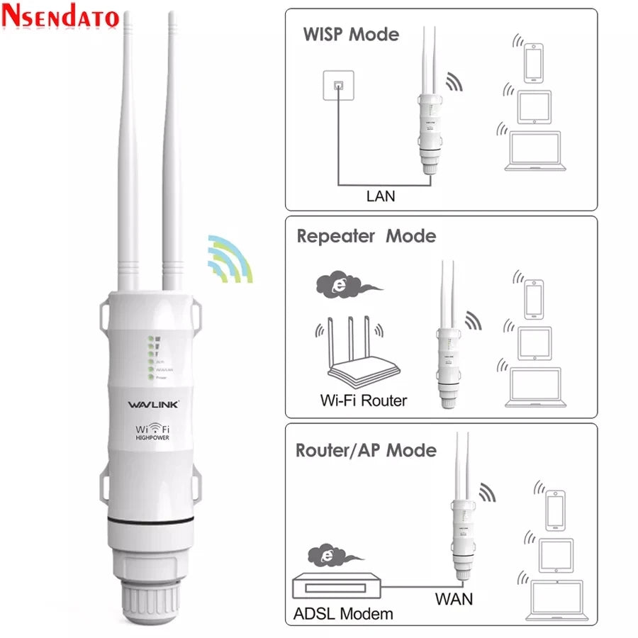 AC1200 AC600 High Power Outdoor Wireless Wifi Repeater AP/WiFi Router Dual Dand 2.4G/5Ghz Long Range Wifi Extender POE