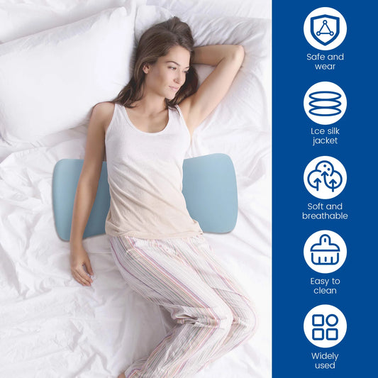 Lumbar Support Pillow for Bed Memory Foam Lumbar Pillow Ergonomic Waist Support Cushion for Car Sofa Office Chair Waist Pillow.