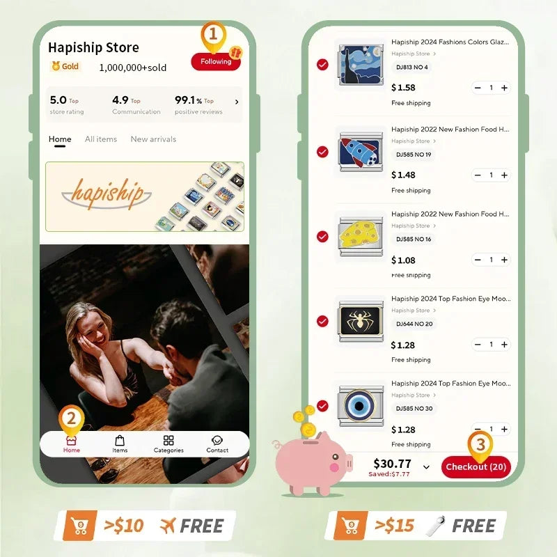 Hapiship New Women's Jewelry 9mm Width Itanlian Elastic Charm Bracelet Fashion Stainless Steel Bangle ST-.