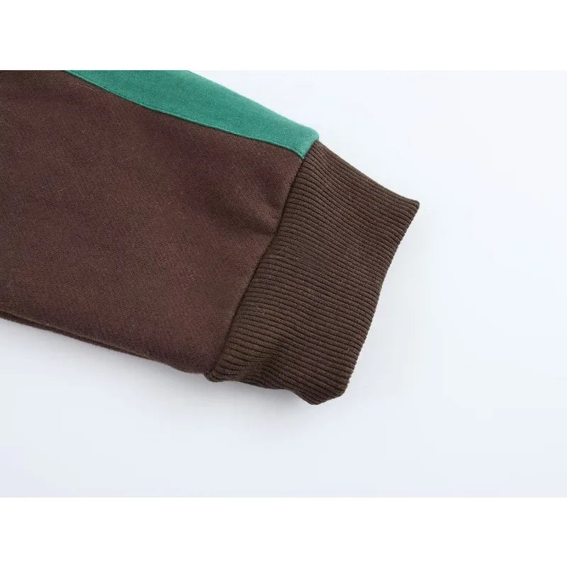 Brown Set Woman Two Pieces Casual Elegant Autumn Woman Sets Vintage Holiday Outfits Long Sleeve Sets Y2k Outfit Set.