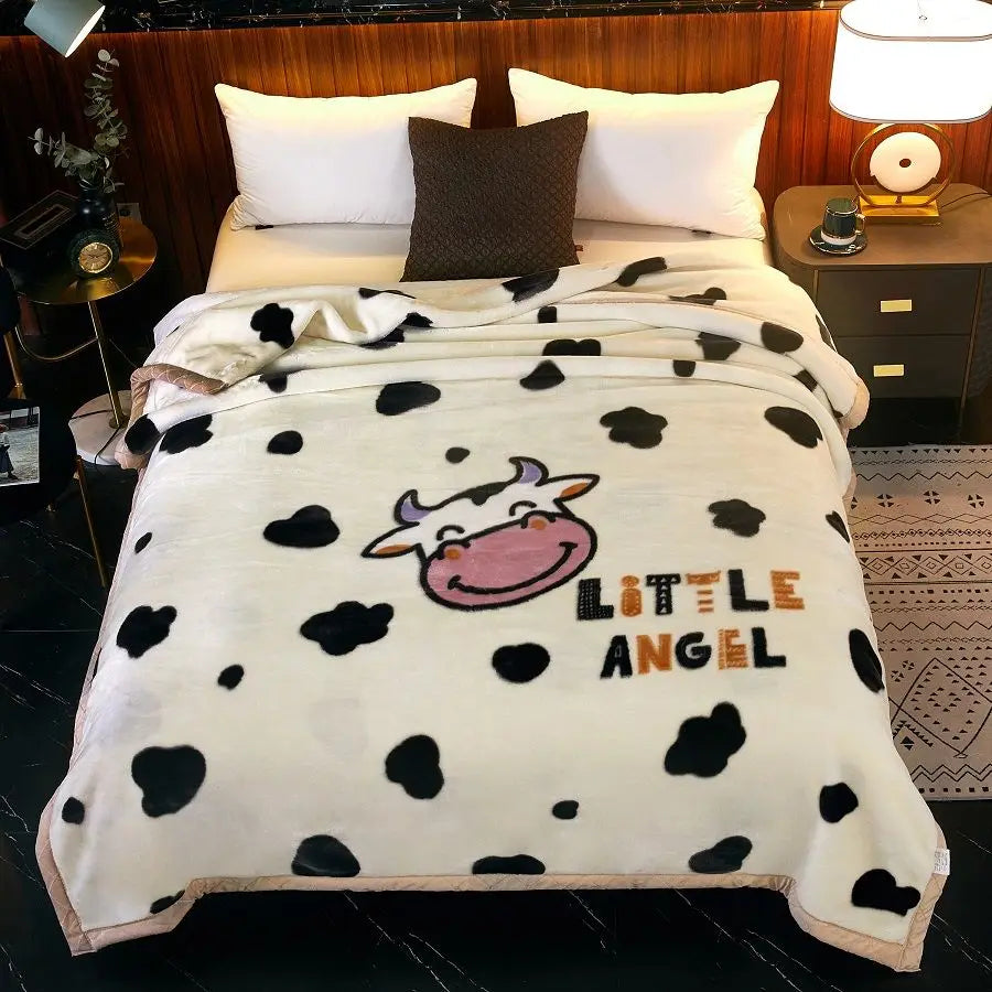 Winter Raschel Blankets Thickened Soft Comfortable and Fluffy Plush Quilt Home Multifunctional Single Person Double Warm Blanket.