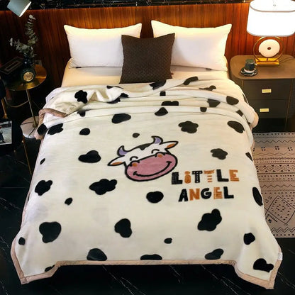 Winter Raschel Blankets Thickened Soft Comfortable and Fluffy Plush Quilt Home Multifunctional Single Person Double Warm Blanket.