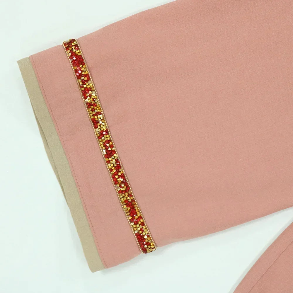 Ramadan Abaya Femme Musulmane marok kanis chen Kaftan für Frau Mode feste Diamanten voller Ärmel lose türkische Dubai Robe.