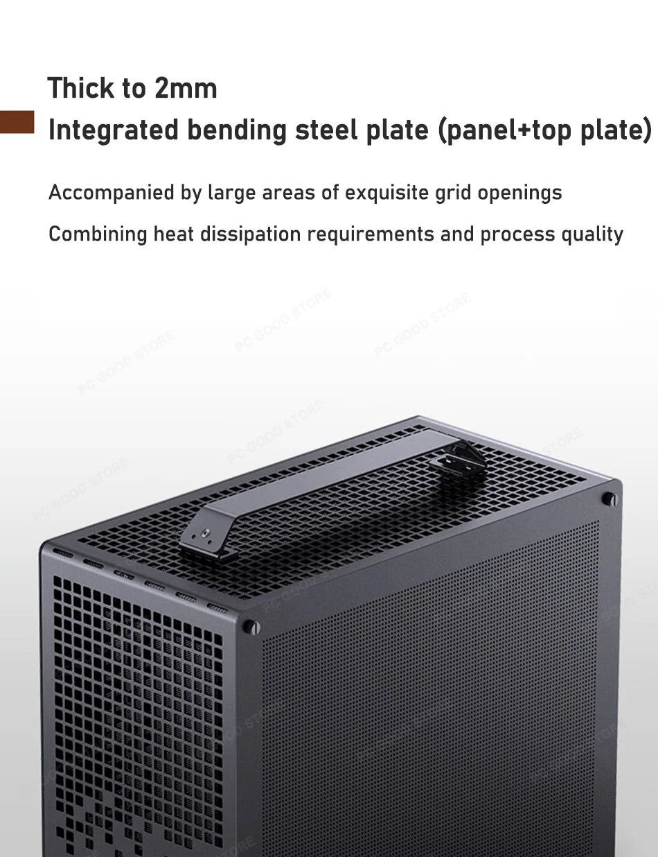 JONSBO Z20 MATX Case Detachable Handle Supports 240 Water-cooled 363mm Graphics Card Side  Transparency Desktop Mini PC Chassis.