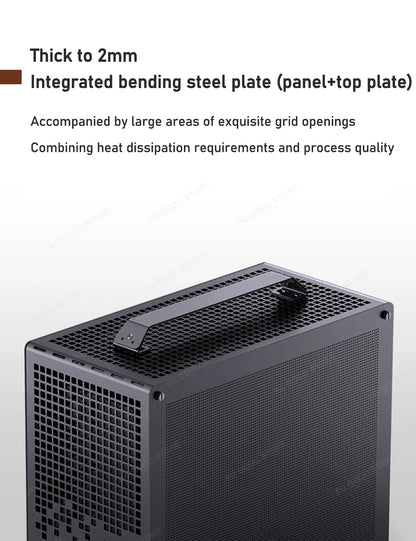 JONSBO Z20 MATX Case Detachable Handle Supports 240 Water-cooled 363mm Graphics Card Side  Transparency Desktop Mini PC Chassis.