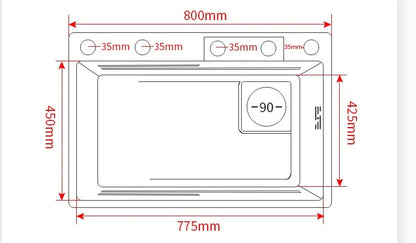 Wasserfall-Küchenspüle, Einzelschüssel, Küchenspülen, goldfarbenes Barspülbecken aus Edelstahl 304, mit Pull-Wasserhahn, Nano-Waschbecken für zu Hause ﻿
