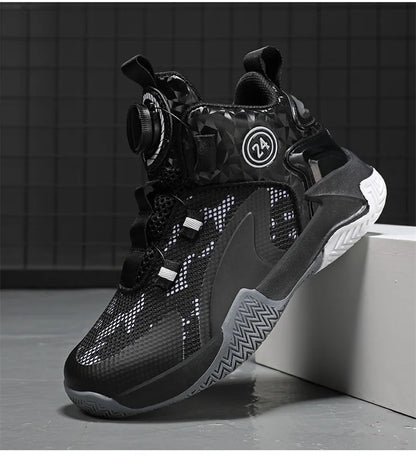 Kids Basketball Shoes Boys Sneakers Non-slip Child Trainer Basket Shoes Outdoor Children Sport Shoes.