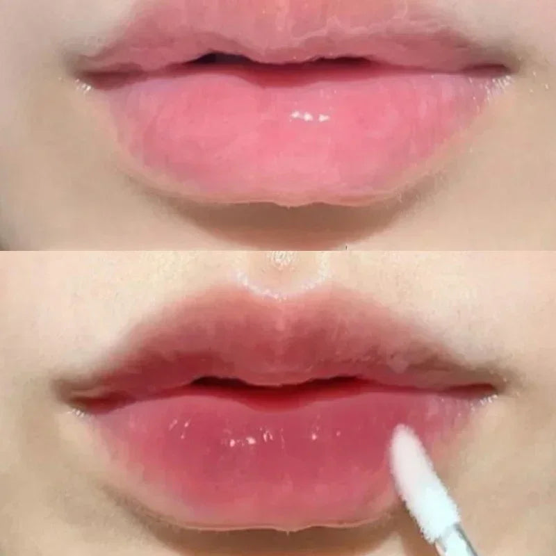 Crystal Jelly Lip Oil Hydrating Plumping Lip Coat Lipstick Moisturizing Mirror Lip Gloss Clear Lip Plumper Cosmetics Makeup.
