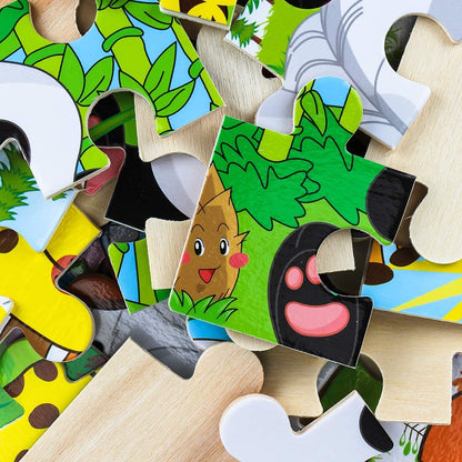 9/16 Jigsaw Puzzles for Kids Ages 2 3 4 5 Toddler Wooden Puzzle Preschool Educational Toys Set Animals Puzzle for Boys and Girls.