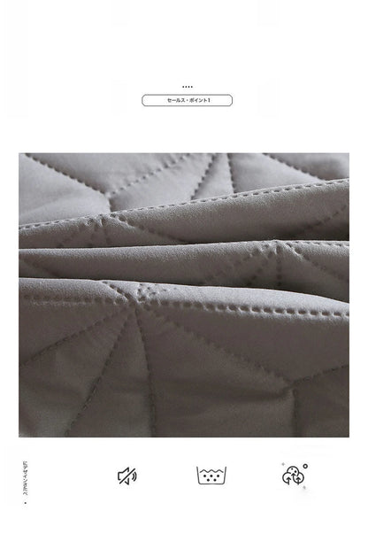 Sandwich Cotton Quilted Waterproof Bed Pad Elderly and Children Bed Protectors Pads Non-slip Anti Dust Skin-friendly Bed Cover.