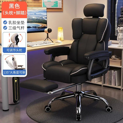 Rückenstütze Bürostuhl Armlehne Ergonomischer drehbarer mobiler Gaming-Stuhl Computertisch Chaise De Bureaux