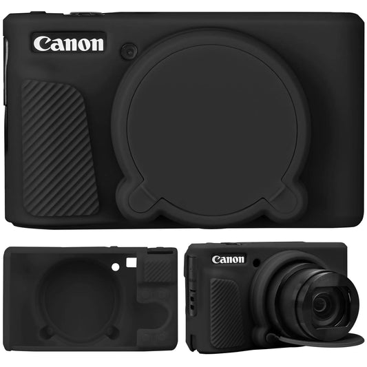 Camera Case for Canon PowerShot SX740 / SX730 Digital Camera, Soft Silicone Protective Bag Removable Lens Cover Accessories.