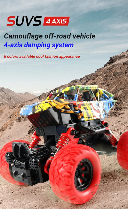 Children's toy car high-speed off-road vehicle outdoor toy off-road vehicle model inertia climbing stunt vehicle children's gift.
