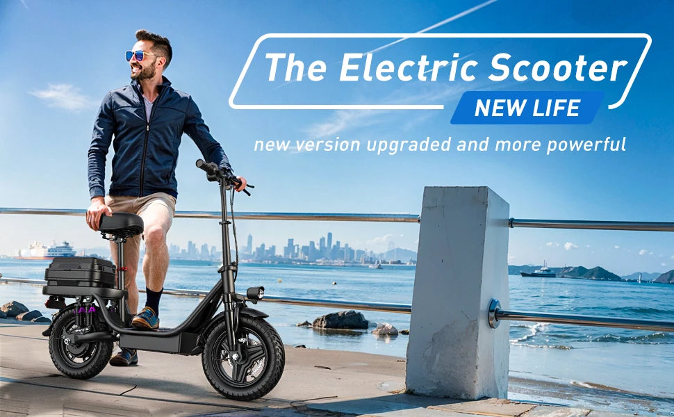TOOFLY GQ8 Adult Electric Scooter 250W 48V15AH Foldable Electric Scooter  Inch Vacuum Tires City Commuter Electric Scooter.