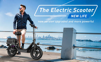 TOOFLY GQ8 Adult Electric Scooter 250W 48V15AH Foldable Electric Scooter  Inch Vacuum Tires City Commuter Electric Scooter.