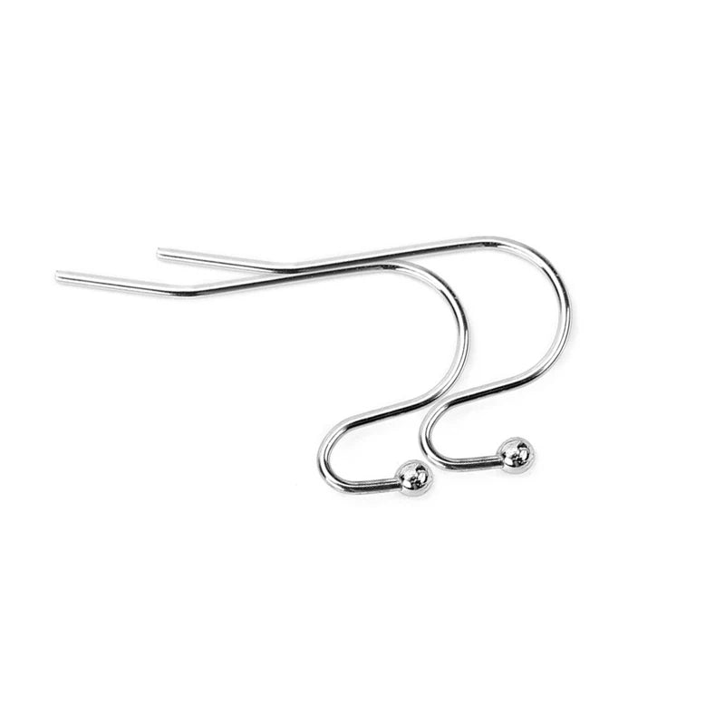 50pcs Never Fade PVD Stainless Steel Earrings Hooks Clasp Bulk Anti Allergy Earring Making Earing Wires For Diy Jewelry Findings.