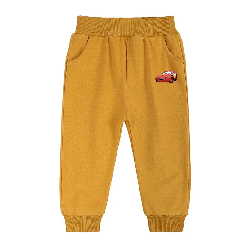 Korean Baby Clothing Sets Spring Autumn Toddler Boy Girl Cartoon Car Lightning Mcqueen Tracksuit Pullover Pants 2PCS Suit Outfit.