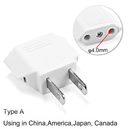 US-Elektrostecker-Adapter, europäisch, EU auf US, Amerika, China, CN, Kanada, CA, Reiseadapter, 2-poliger Stecker, Typ A, Konverter, Netzteil