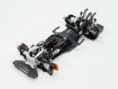 LSD Plaid RC Mini Car 1/24 RC Drift Mosquito Car  Frame KIT Lightweight Electric Remote Control Drift Model Toy Holiday Gift