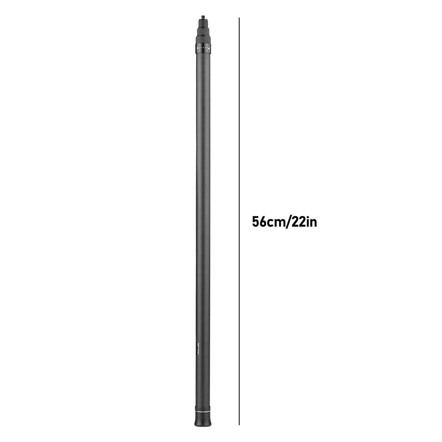 Carbon Fiber Selfie Stick Adjustable Extension Pole with 1/4 Inch Screw Replacement for One X/ One X2/ One R Panoramic Camera.