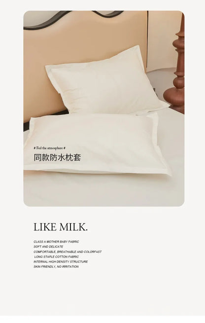 Waterproof bedsheet, bedspread, single piece urine proof and breathable mattress, dustproof cover, mat without pillowcase.