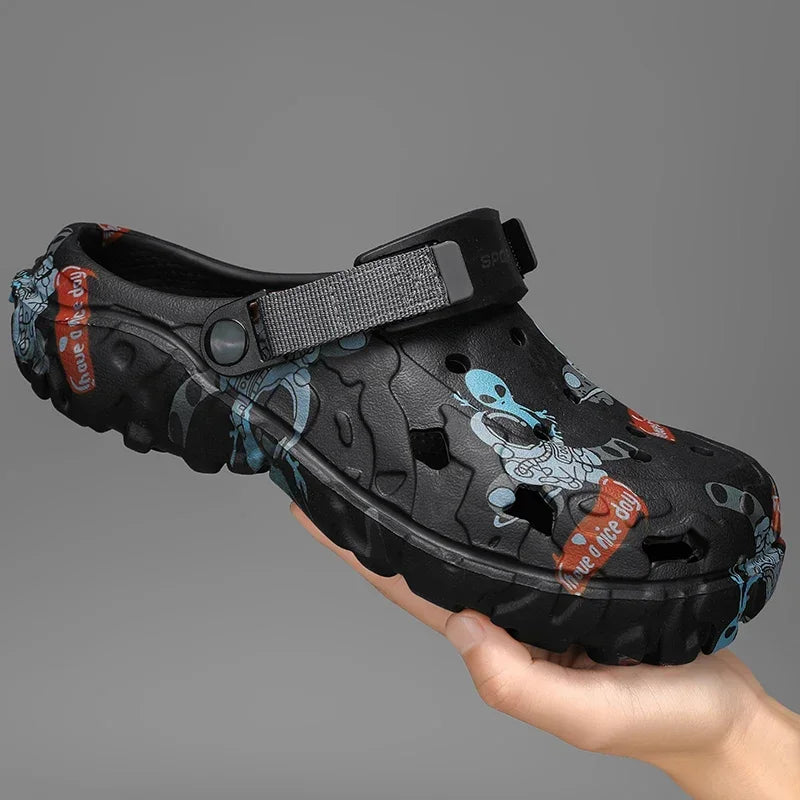 Plus Size 46 47 Men's Summer Clogs Sandals Eva Slippers Men Fashion New Flat Sandals Men Women Leisure Slides Men Casual Shoes