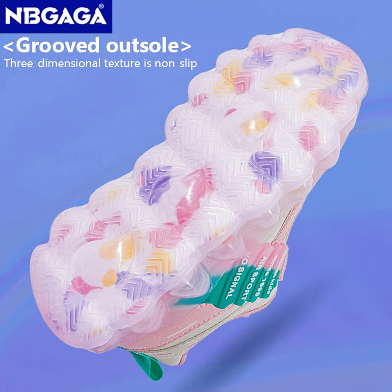 New Anti-skid Leather Kids Sneakers for 5-16Years Girls Casual Walking Footwear Non Slip Children Boys Sport Running Sneaker.