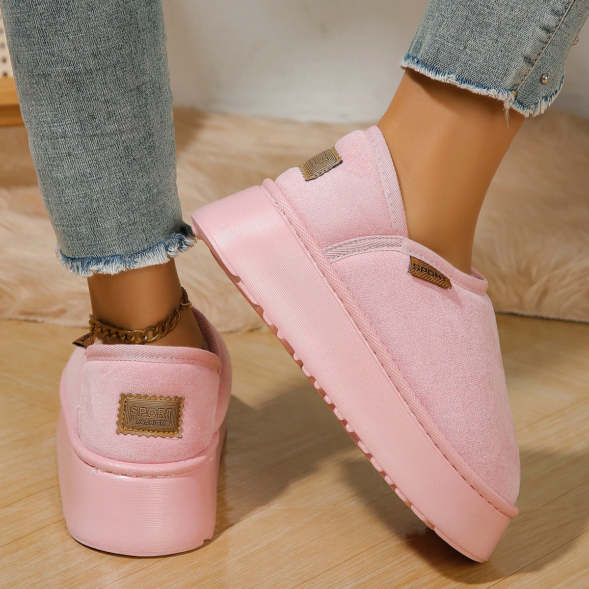 2024 New Classic Thickened Fluff Women's Snow Boots Comfortable Warm Ankle Boots Women Winter Ladies Shoes Chunky Botas Mujer.