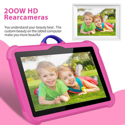 New Cartoon Pattern Kids Tablet 7 Inch Quad Core 4GB RAM 64GB ROM Android Learning Education Games Tablets Children's Gifts.