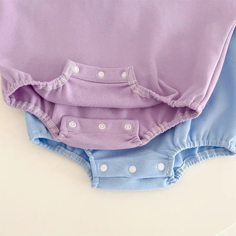 Neugeborenen Baby Strampler Socke Hut 3 stücke Set Cartoon Donald Daisy Ente Kleidung Jungen Mädchen Overall Infant Kurzarm Body k732.