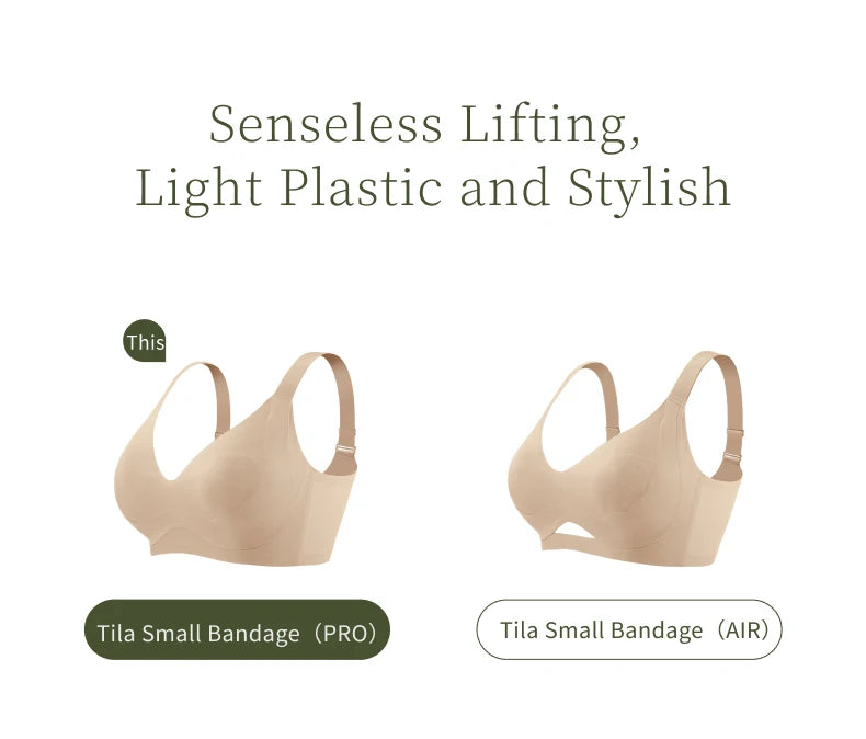 SUJIIN Wireless Plus Size Bras Women Anti-sagging Comfortable Breathable Soft Support Bralettes Big Breasts Push Up Bra MX219A.