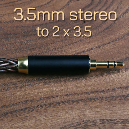 OPENHEART Kingwood 8 Core Litz OCC Headphone Cable 1 to 2 jack dual 3.5/2.5/4.4mm/XLR Pure copper Balanced Replacement Cable