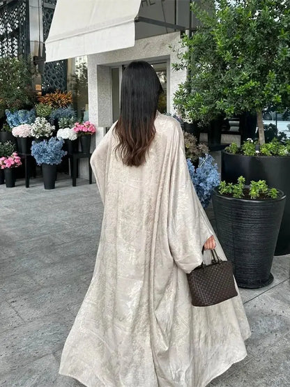 Ramadan Eid Open Dubai Luxury Abaya Damen Modest Kimono Coat 2025 Muslim for Women Islam Clothing Kebaya Robe Femme Musulmane.