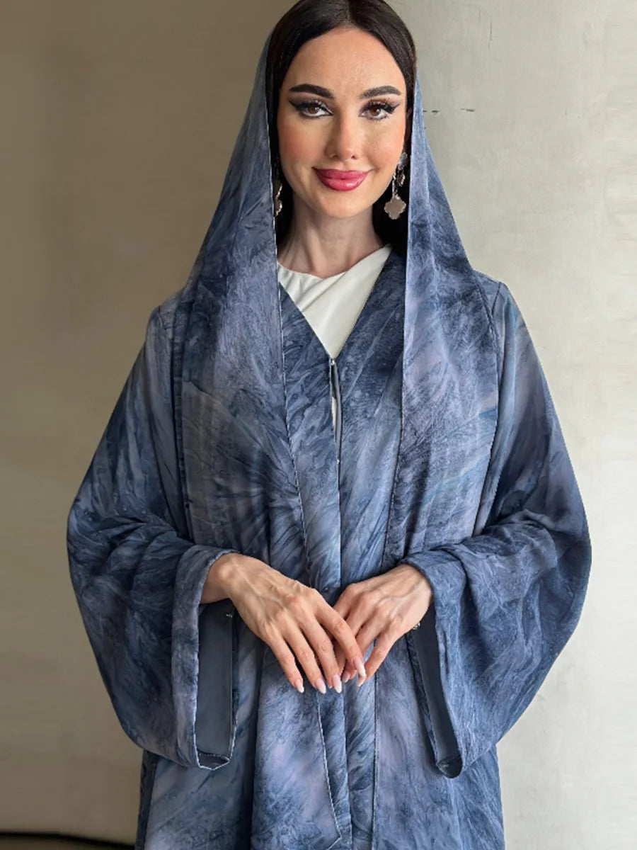 Muslim Women Fashion Dubai Abaya luxury Print Hijab Dress Kimono Cardigan Kaftan Ramadan Robe Femme African Islam Dresses Kebaya.